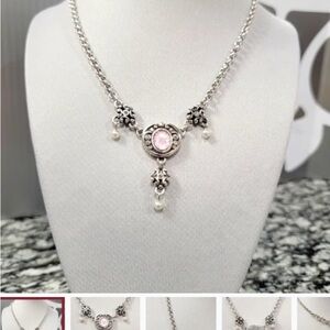 Brighton retired mystique pink necklace preowned